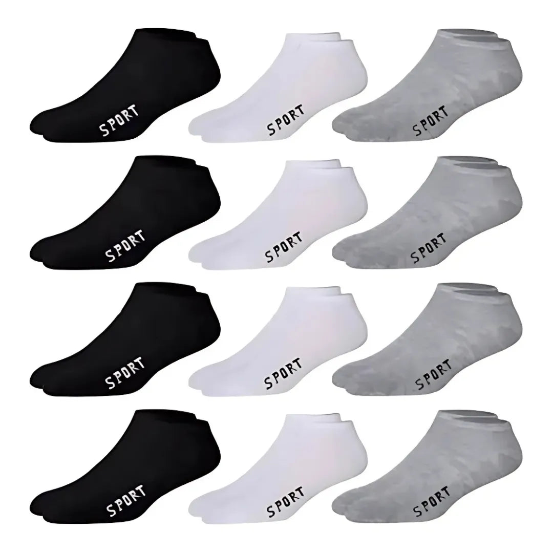 Meias Soquete Adulto Basicalle - Kit 6 Pares