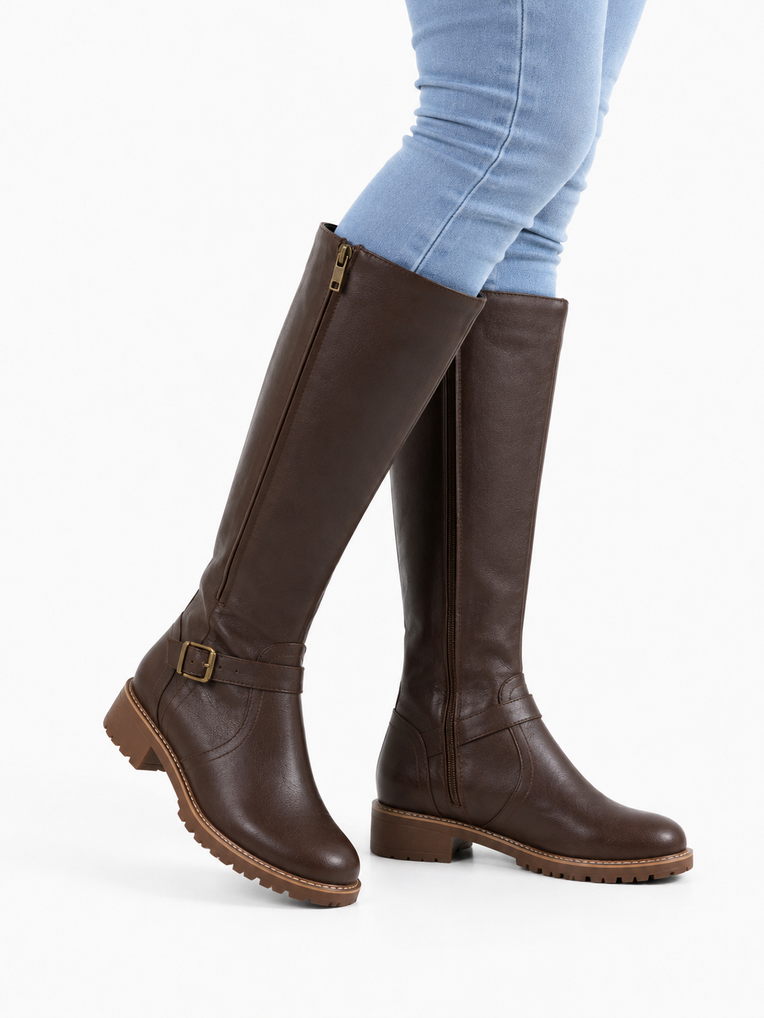 Bota de Couro Cano Alto Clássica
