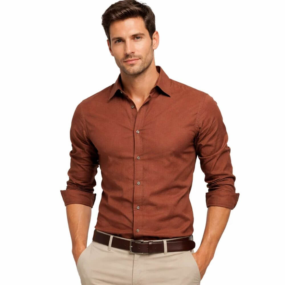 Camisa Masculina de Veludo Zurique