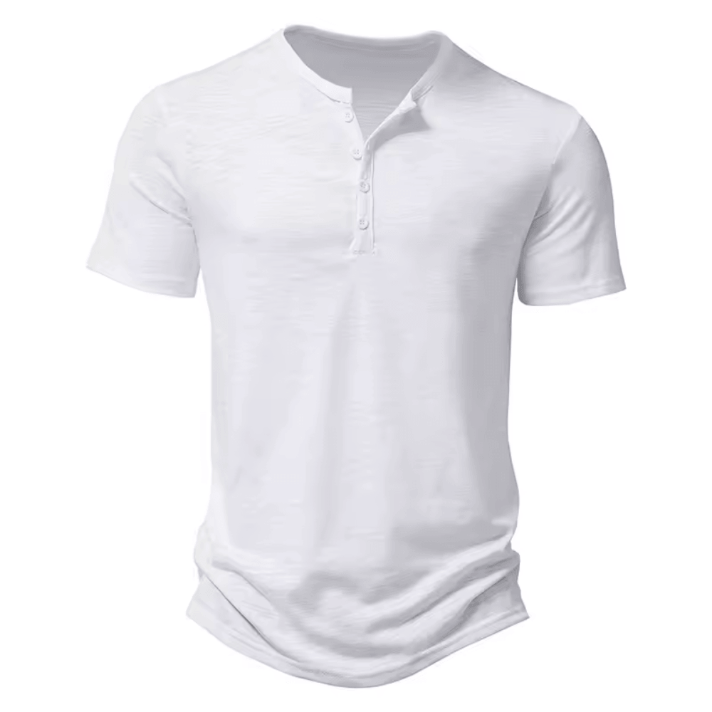 Camiseta Masculina Gola Henley Campeche