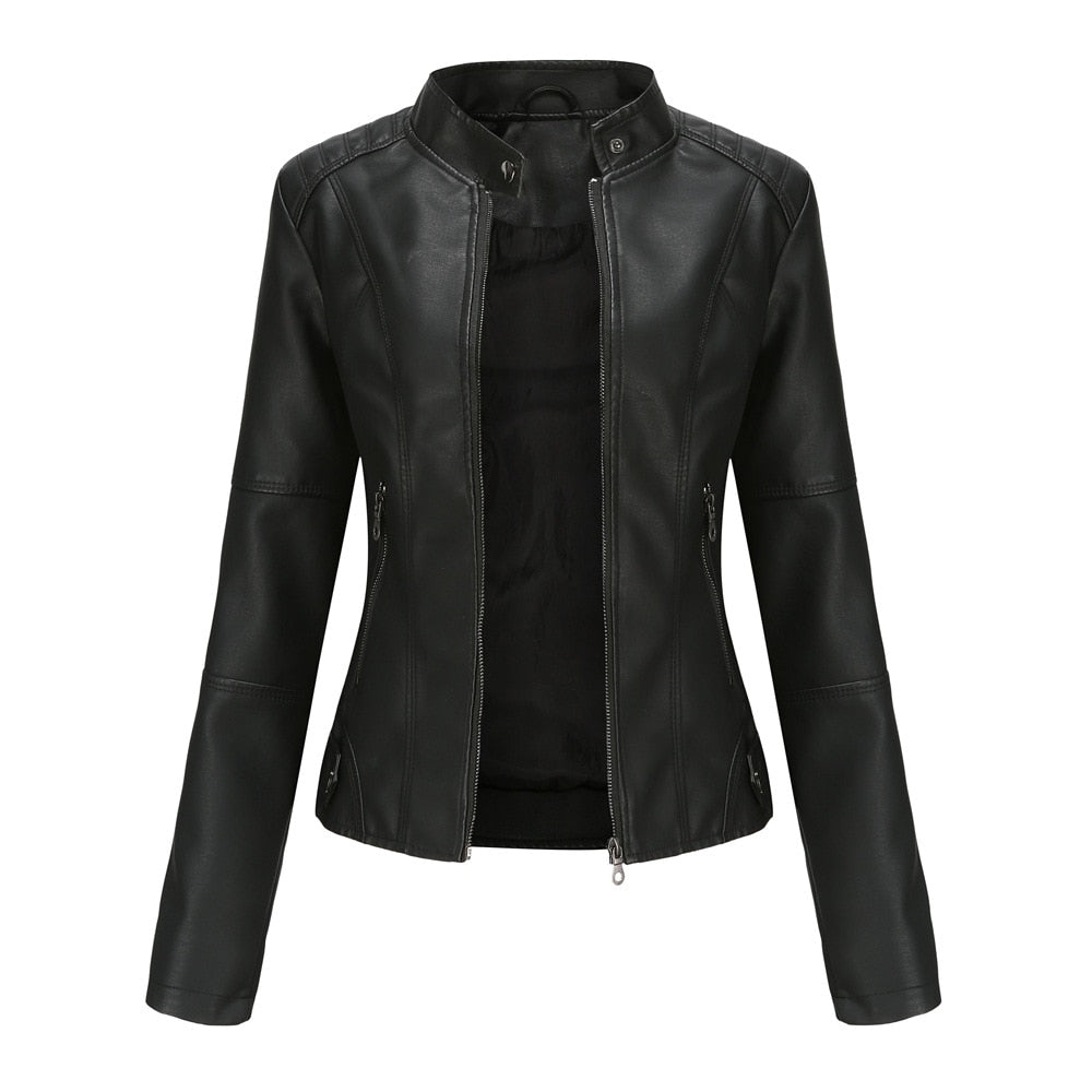 Jaqueta de Couro Feminina - (Promoção de Inverno 2025)