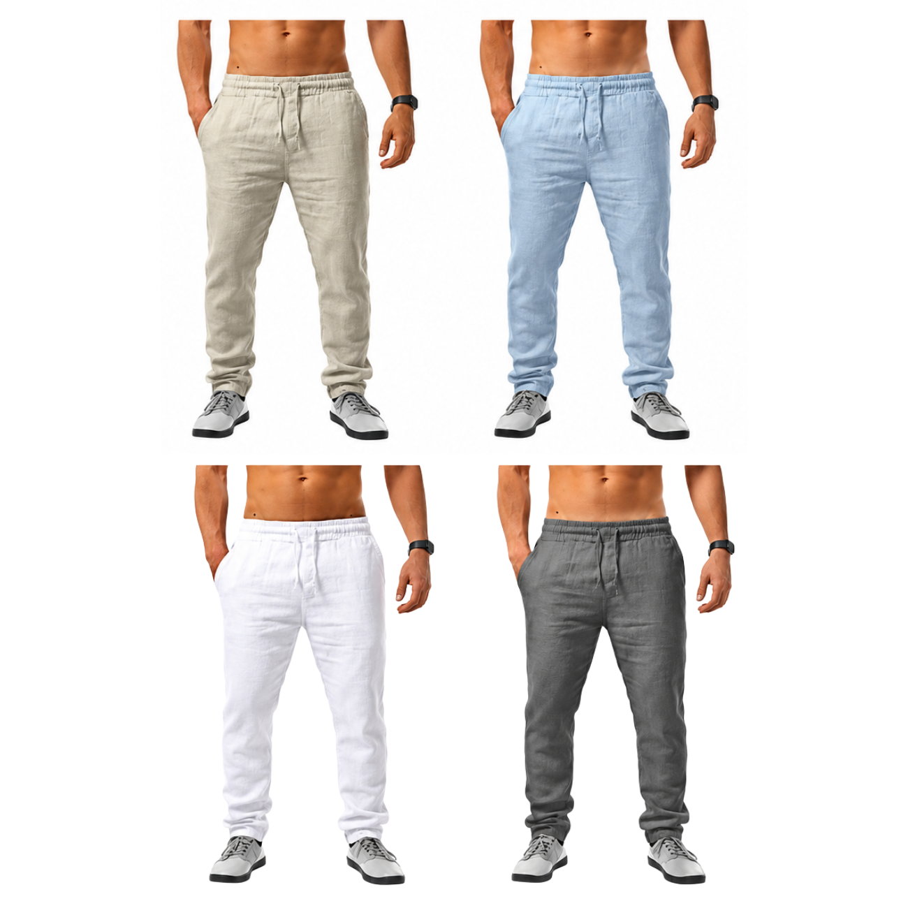 Calça Masculina em Linho Casual