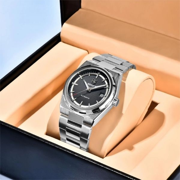 Relógio Masculino Prata Benyar Valhalla Black