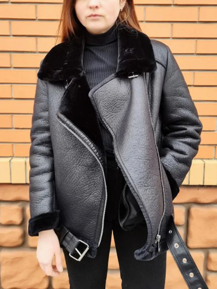 Casaco Feminino Acolchoado Faux com Gola - (Promoção de Inverno 2025)
