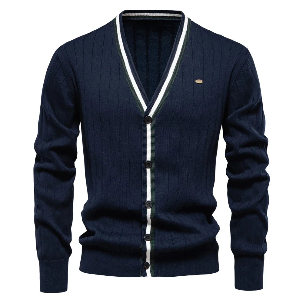 Cardigan Masculino Gola V Seattle