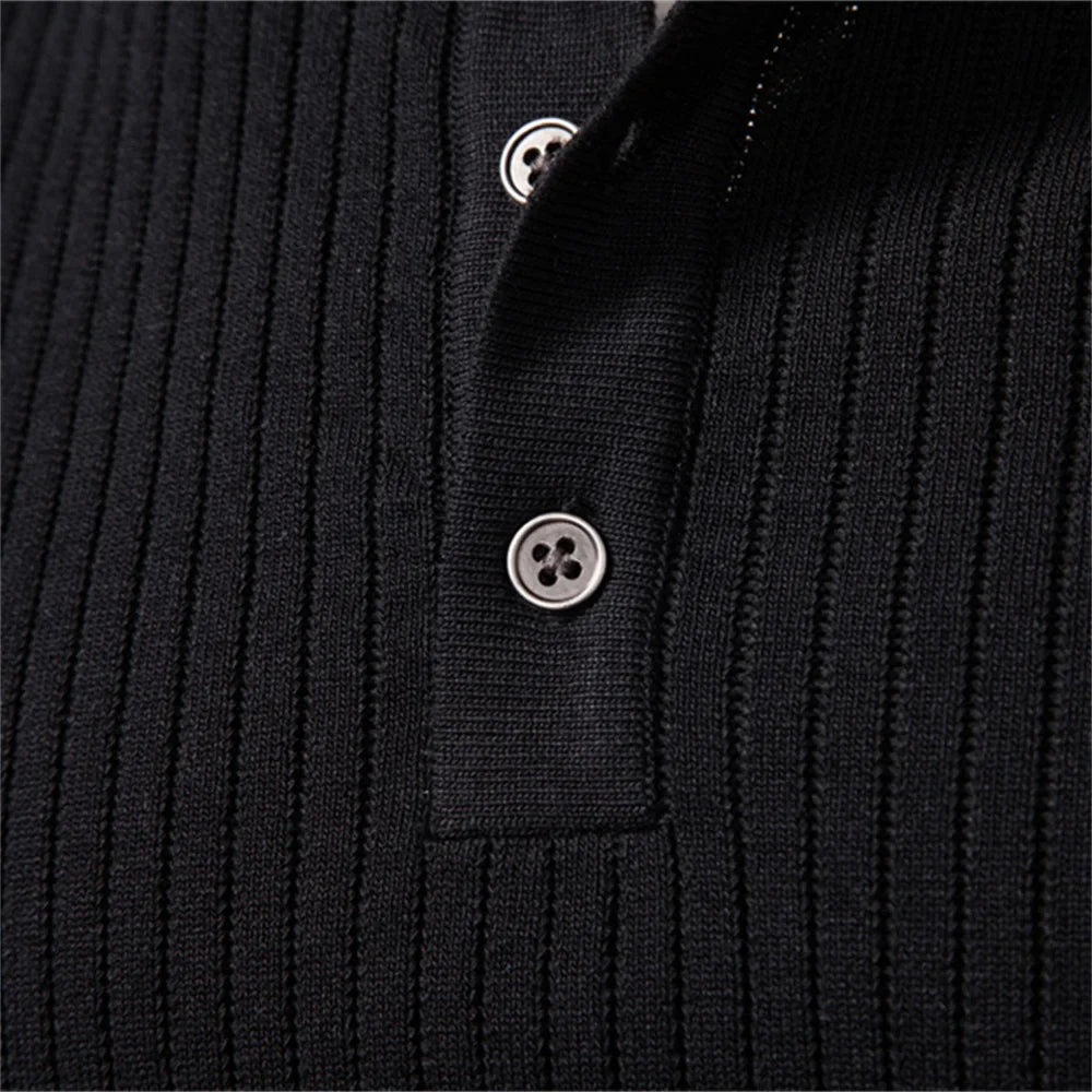 Camiseta Masculina Henley Manga Longa Siena