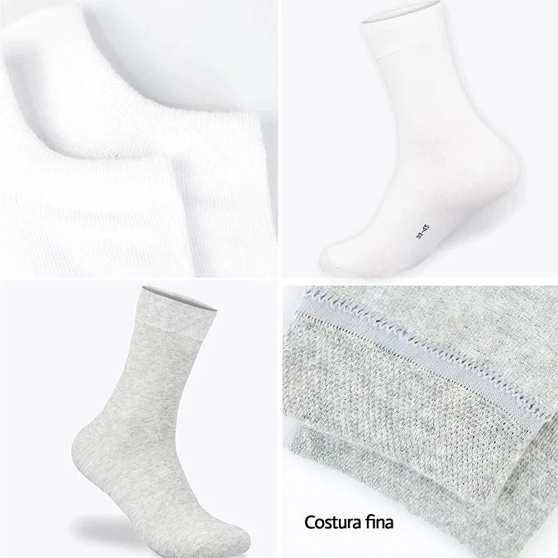 Kit 6 Pares Meias com Algodão