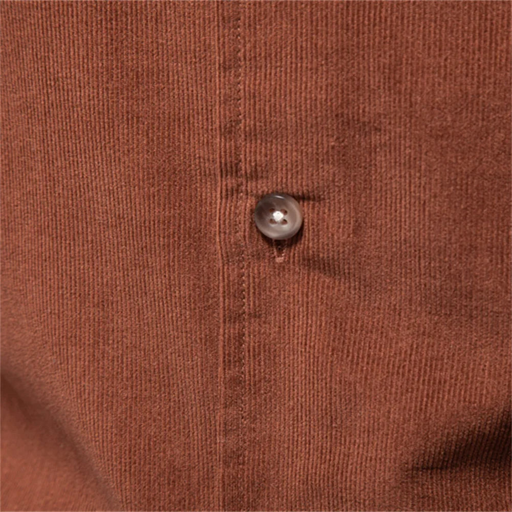 Camisa Masculina de Veludo Zurique