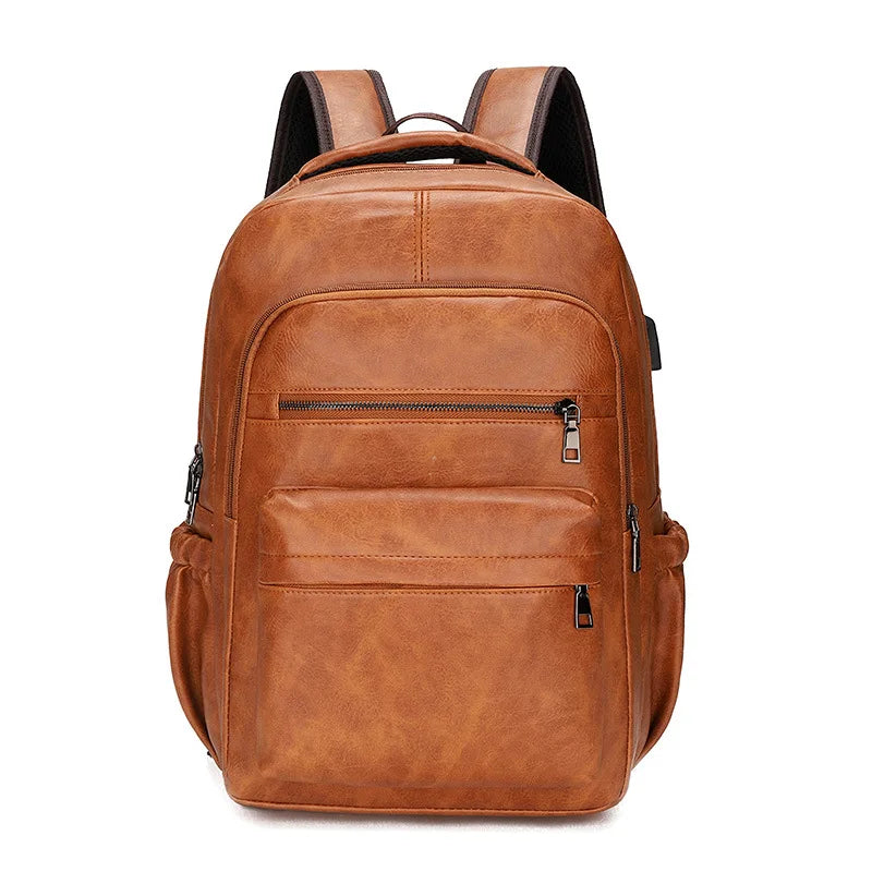 Mochila Executiva de Couro com USB | Business