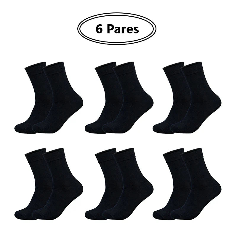 Kit 6 Pares Meias com Algodão
