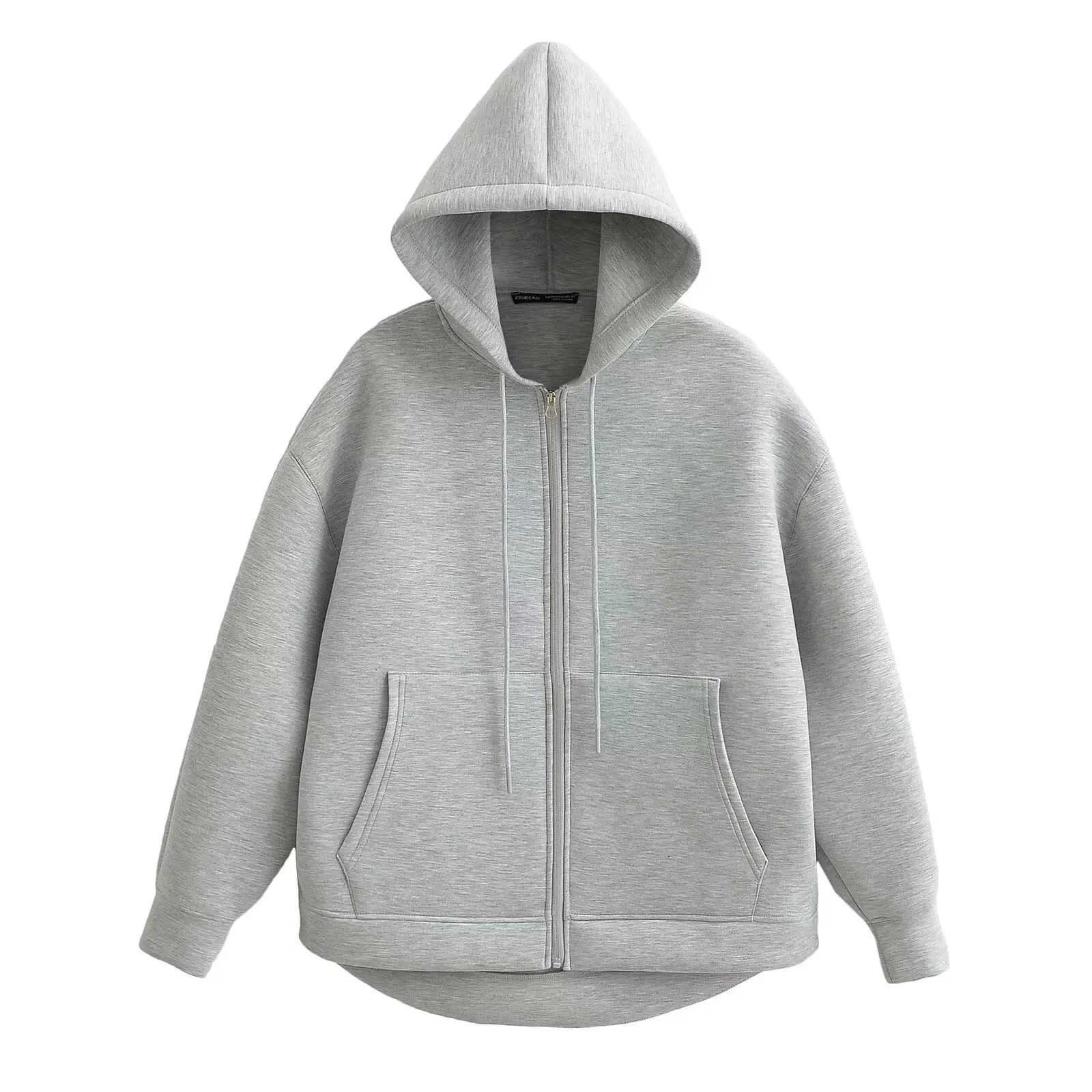 Casaco Feminino com Capuz e Bolsos Oversized - (Promoção de Inverno 2025)