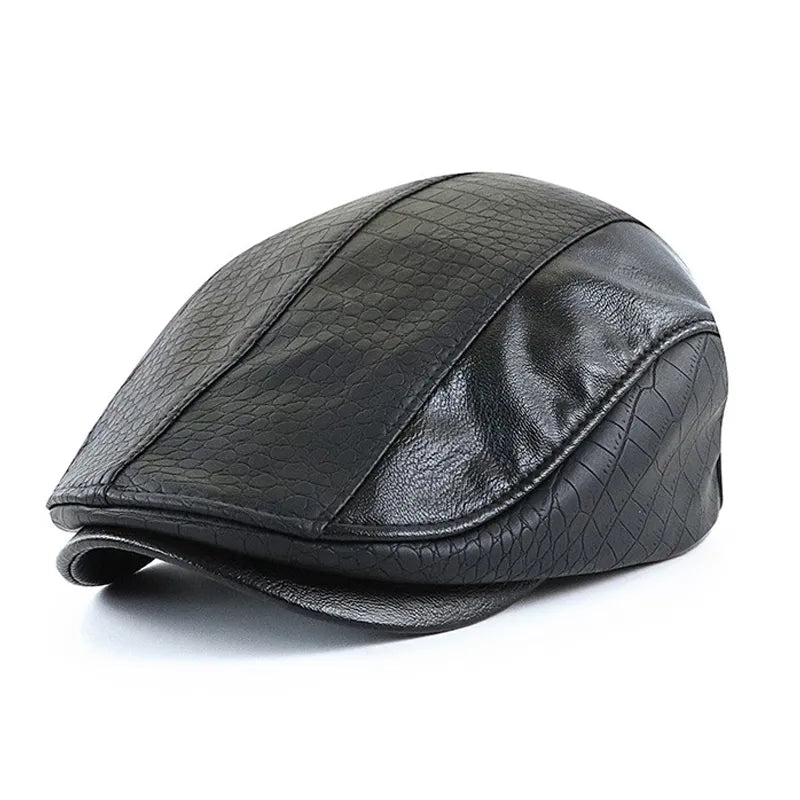 Boina Masculina Italiana de Couro - (Promoção de Inverno 2025)
