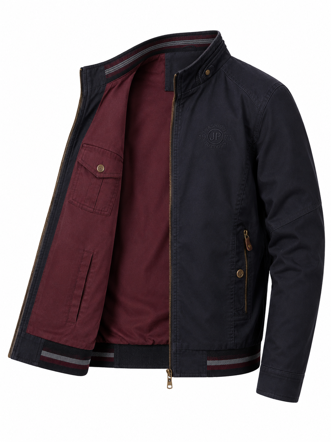 Casaco Masculino Militar Reversível de Algodão
