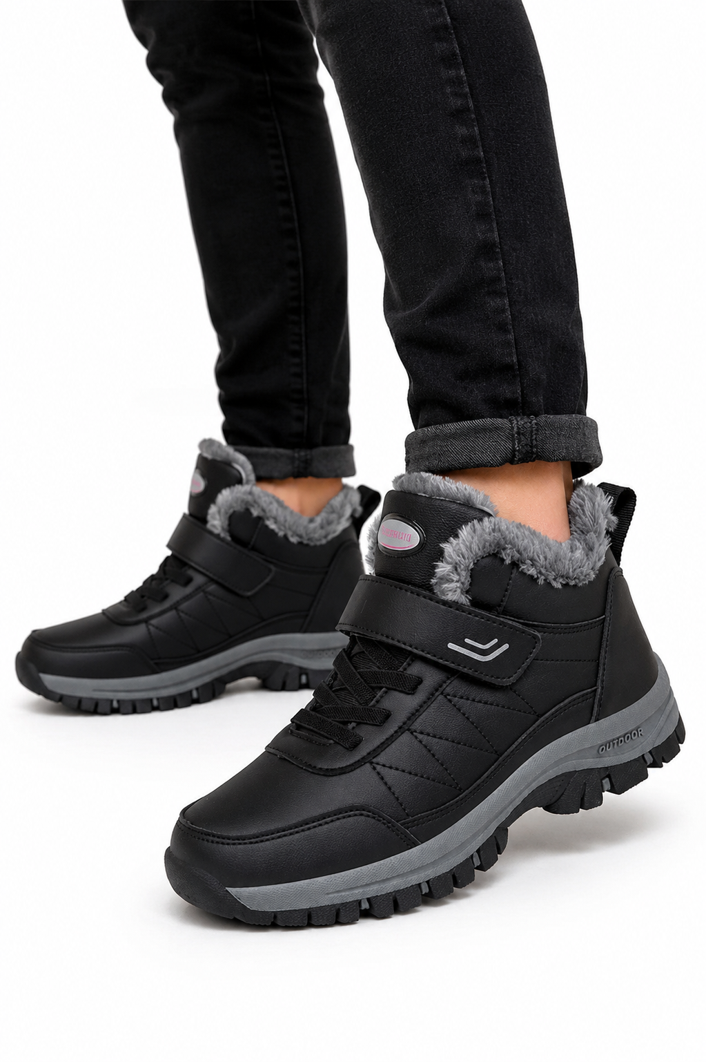 Bota Unissex Para Inverno Impermeável com Forro Peludo
