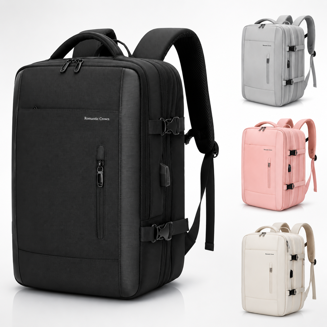 Mochila de Viagem Impermeável Max Voyage com USB