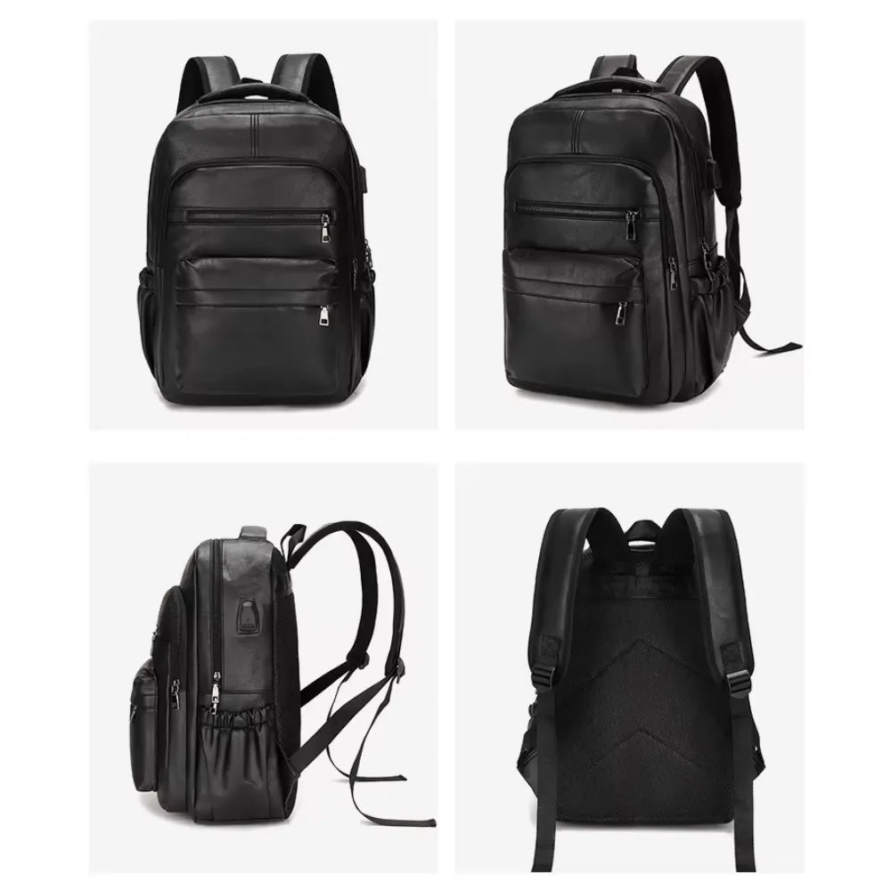 Mochila Executiva de Couro com USB | Business