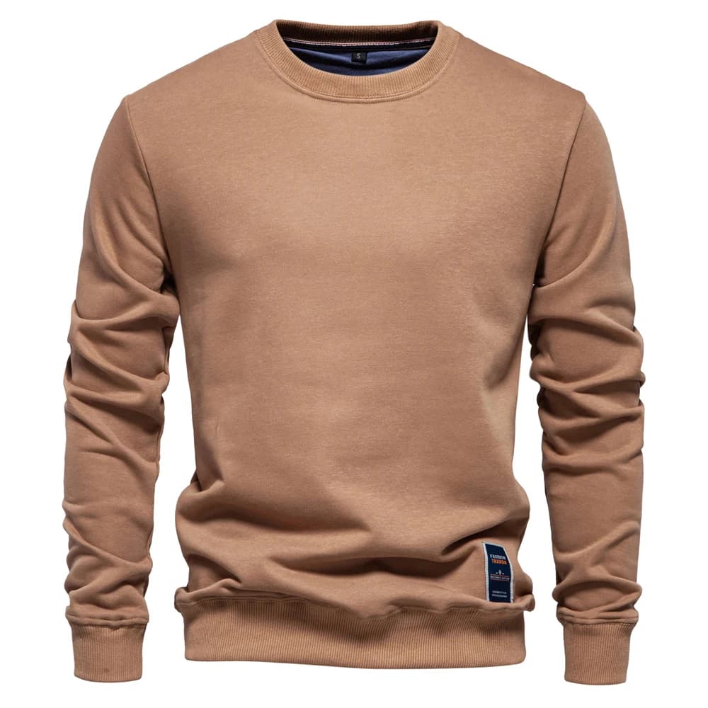 Moletom Masculino Liso Gola Redonda Berlim