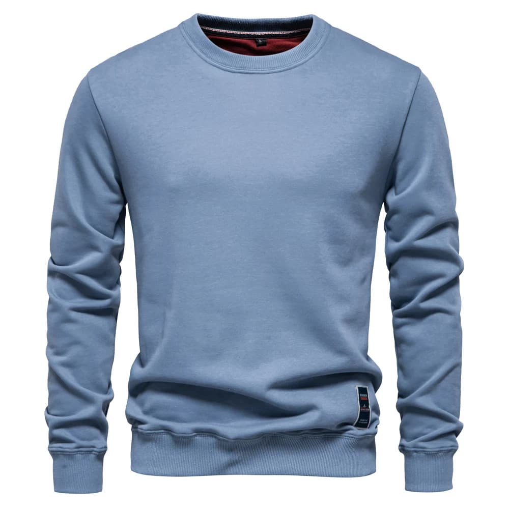 Moletom Masculino Liso Gola Redonda Berlim