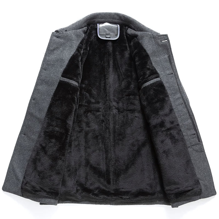 Sobretudo Masculino Curto de Lã - (Promoção de Inverno 2025)