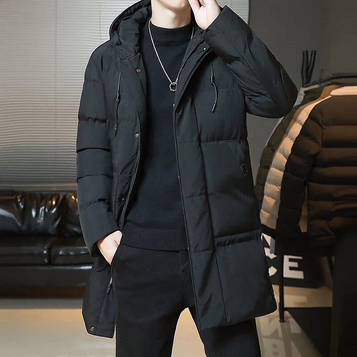 Sobretudo Masculino Puffer em Lã - (Promoção de Inverno 2025)