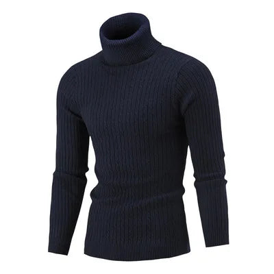 Suéter Masculino Pullover de Gola Alta - (Promoção de Inverno 2025)