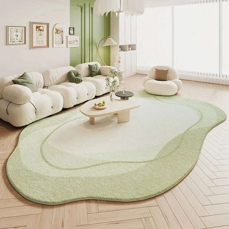 Tapete Sala De Estar Creme Irregular Lojas Sanda