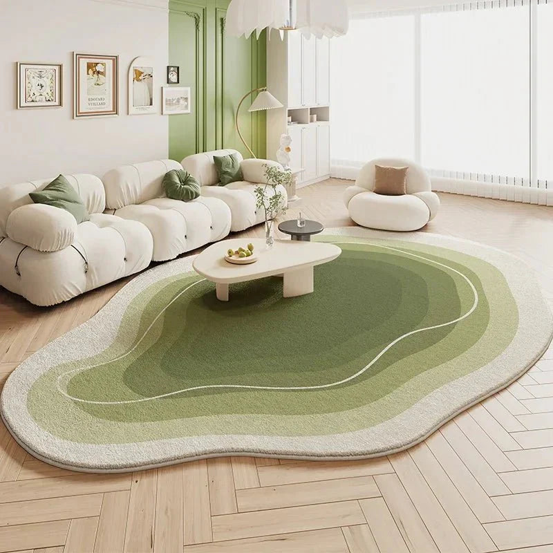 Tapete Sala De Estar Creme Irregular Lojas Sanda