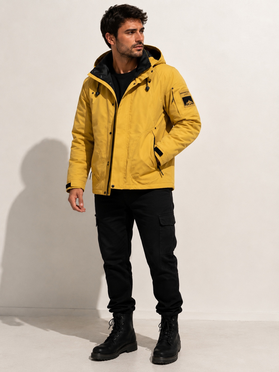 Jaqueta Masculina Impermeável Softshell com Capuz