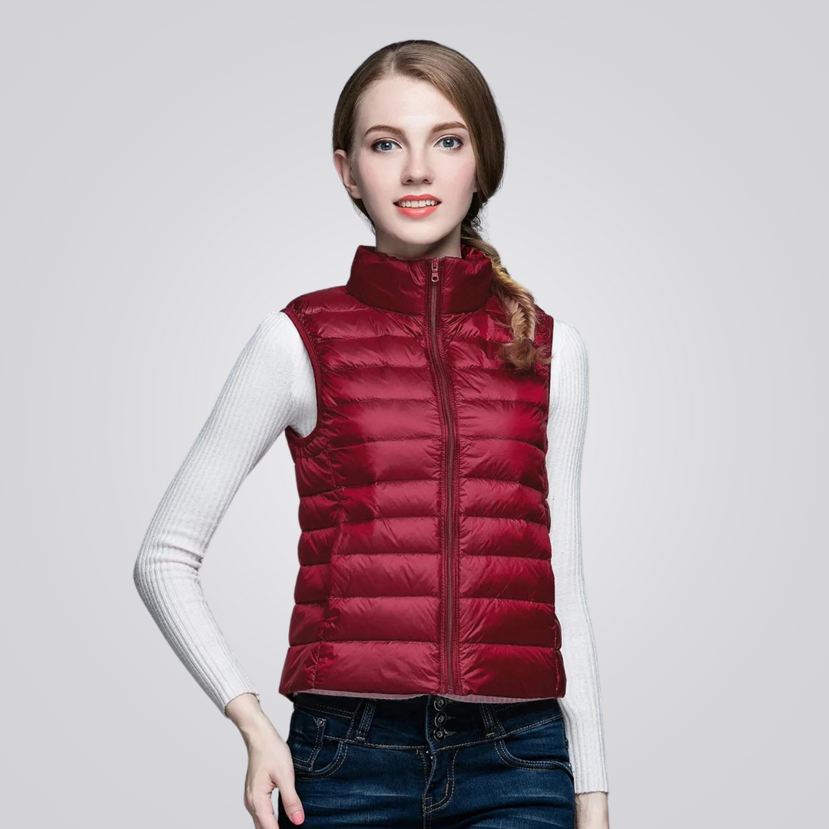 Colete Puffer Feminino Flor