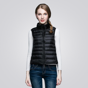 Colete Puffer Feminino Flor