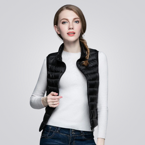 Colete Puffer Feminino Flor
