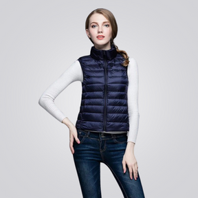 Colete Puffer Feminino Flor