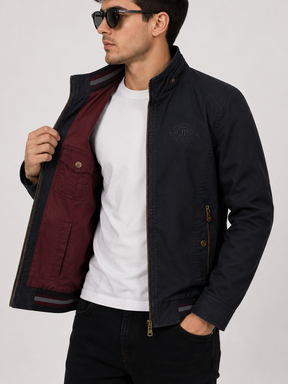 Casaco Masculino Militar Reversível de Algodão