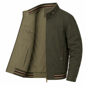 Casaco Masculino Militar Reversível de Algodão