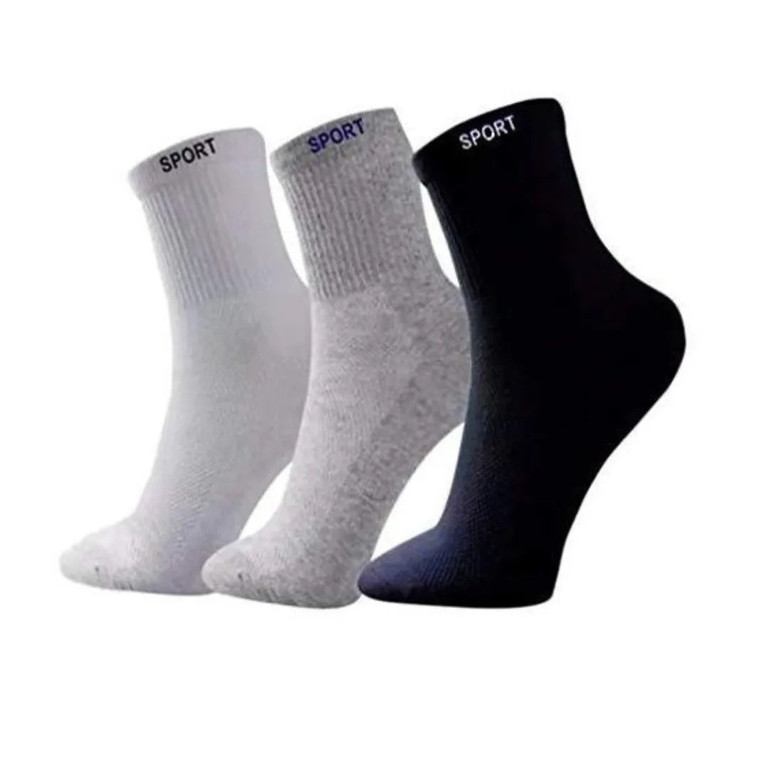Meias Cano Alto Basicalle - Kit 6 Pares
