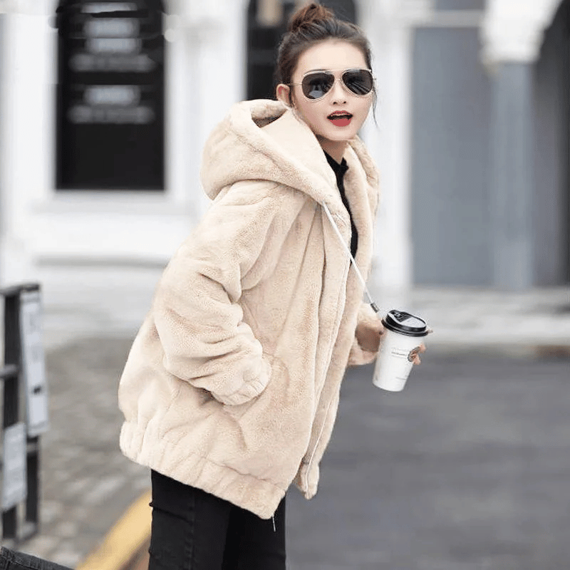 Jaqueta Feminina Peluciada Inverno - (Promoção de Inverno 2025)