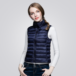 Colete Puffer Feminino Flor