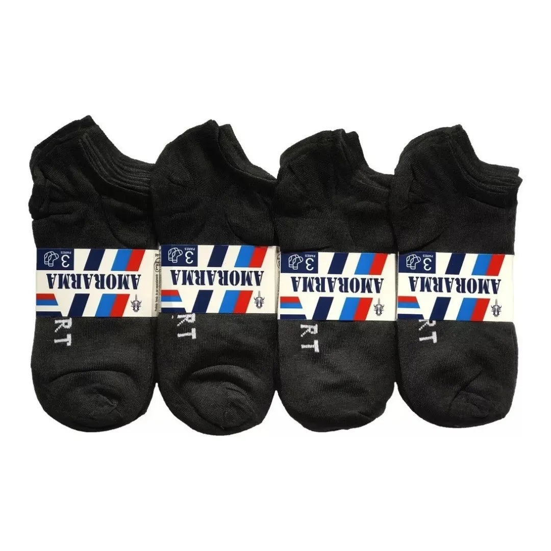 Meias Soquete Adulto Basicalle - Kit 6 Pares
