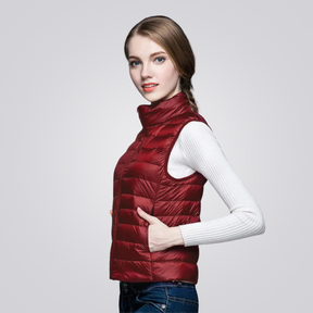 Colete Puffer Feminino Flor