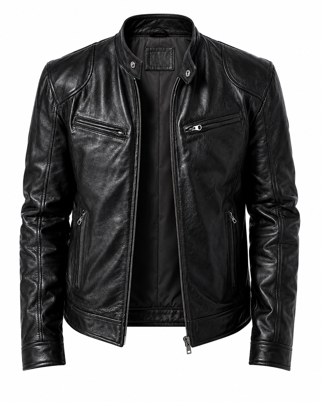 Jaqueta de Couro Masculina Racer