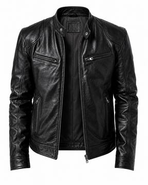 Jaqueta de Couro Masculina Racer