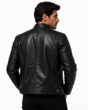 Jaqueta de Couro Masculina Racer