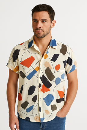 Camisa Casual Manga Curta Holeday