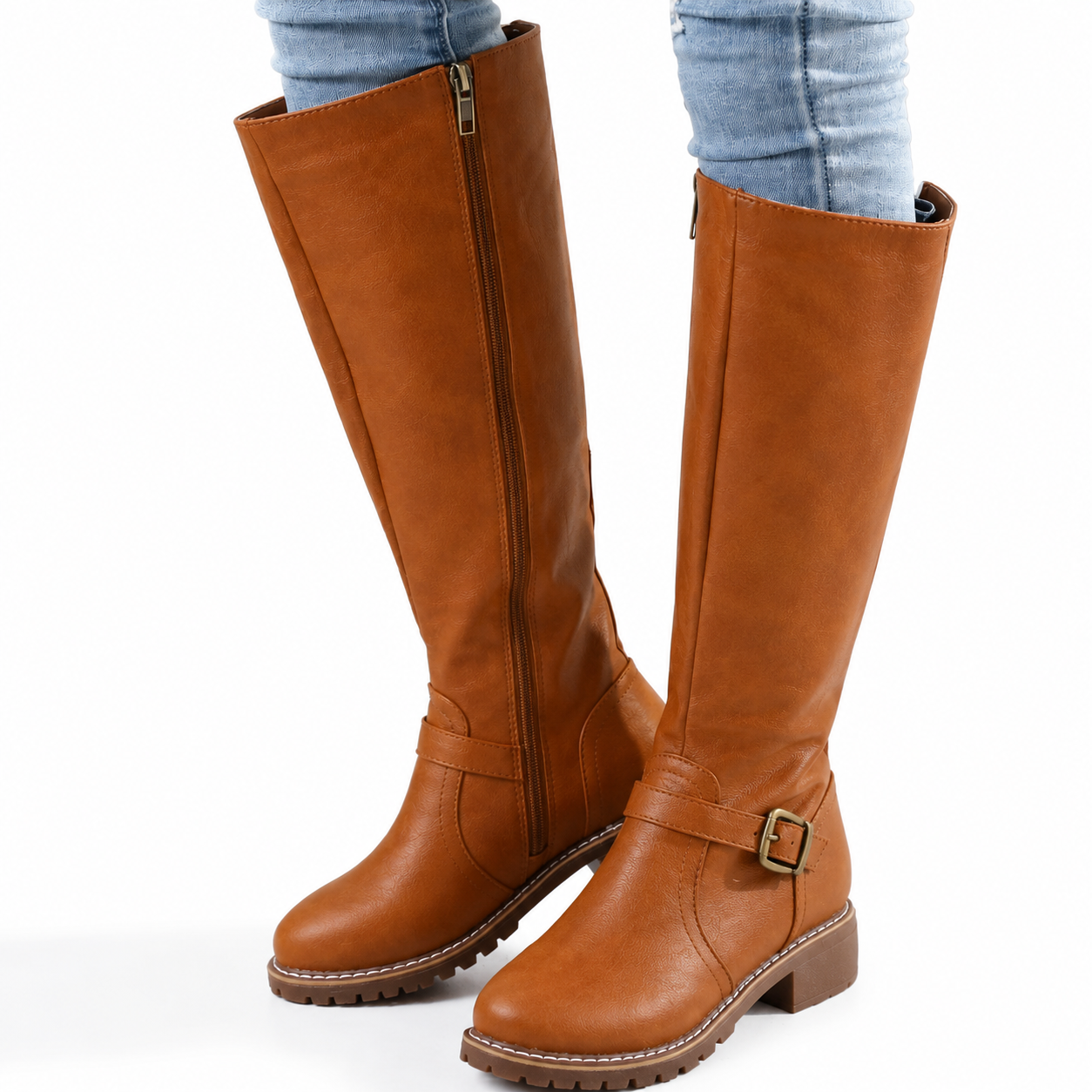 Bota de Couro Cano Alto Clássica