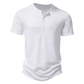 Camiseta Masculina Gola Henley Campeche