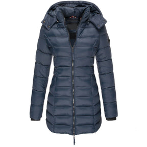 Casaco Feminino de Inverno com Capuz e Zíper - Acolhedor, Elegante e Leve - (Promoção de Inverno 2025)