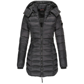 Casaco Feminino de Inverno com Capuz e Zíper - Acolhedor, Elegante e Leve - (Promoção de Inverno 2025)
