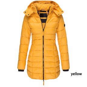 Casaco Feminino de Inverno com Capuz e Zíper - Acolhedor, Elegante e Leve - (Promoção de Inverno 2025)