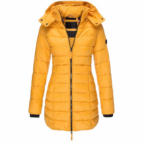 Casaco Feminino de Inverno com Capuz e Zíper - Acolhedor, Elegante e Leve - (Promoção de Inverno 2025)