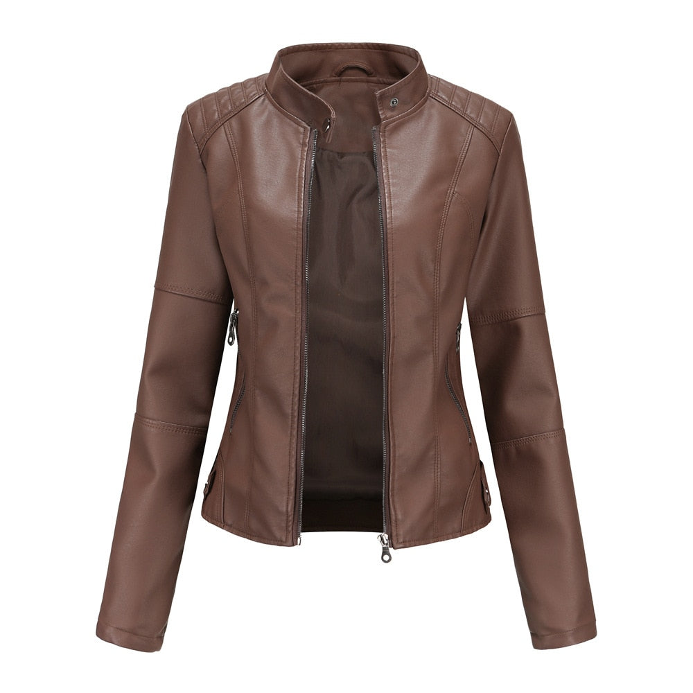 Jaqueta de Couro Feminina - (Promoção de Inverno 2025)